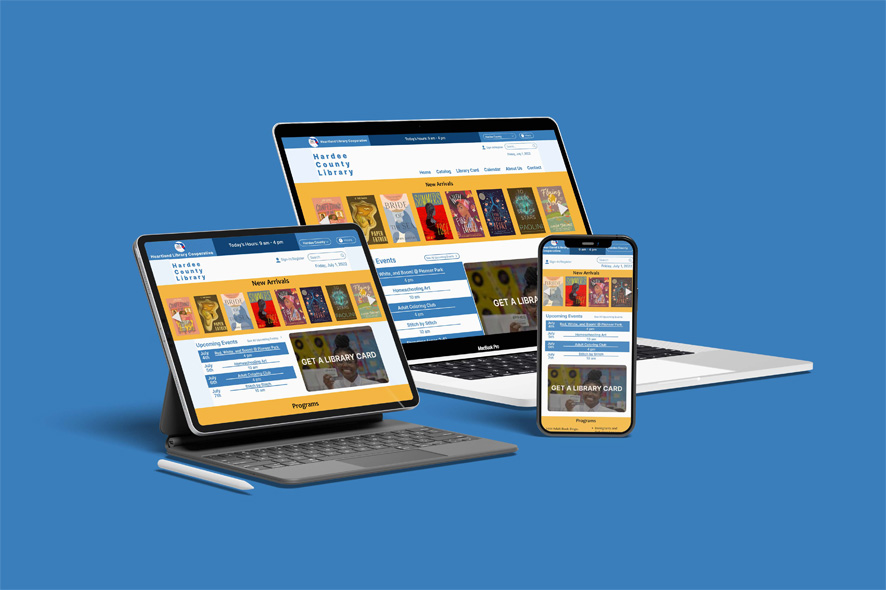 responsive homepage mockup