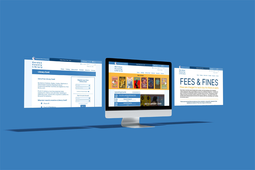website pages mockup