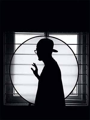 Person infront of a mirror