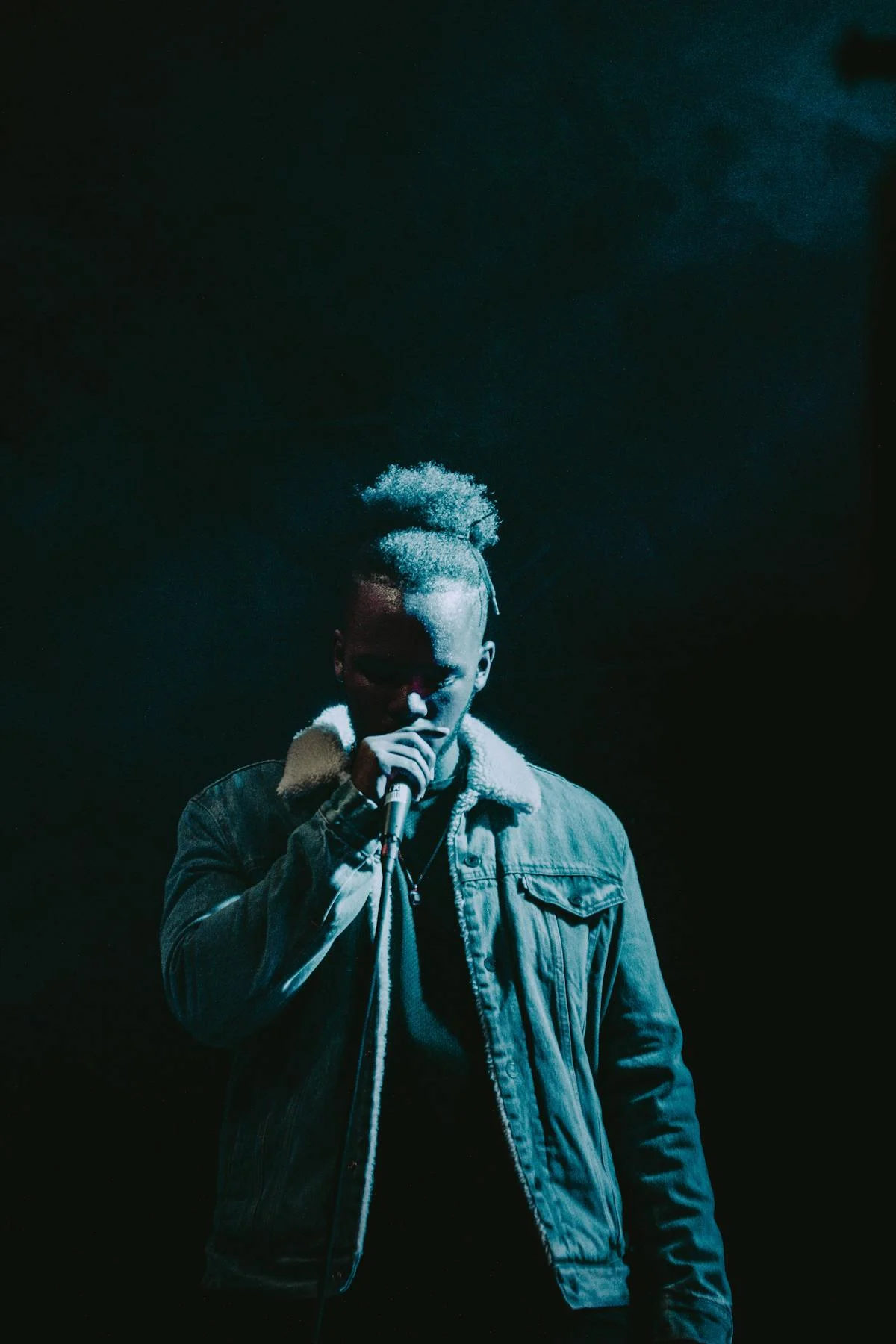 Singer on stage