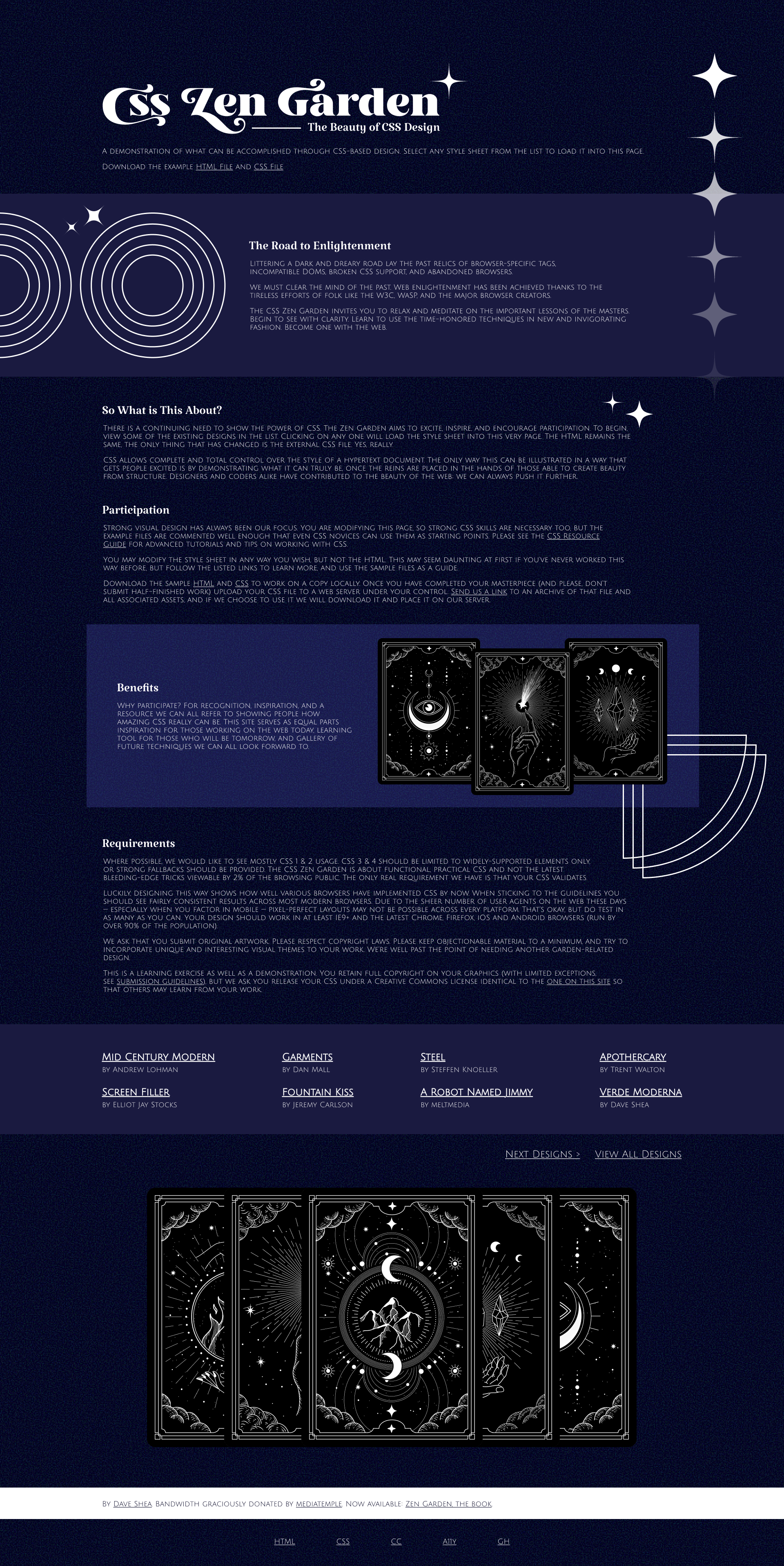 Desktop Set 1 for CSS Zen Garden