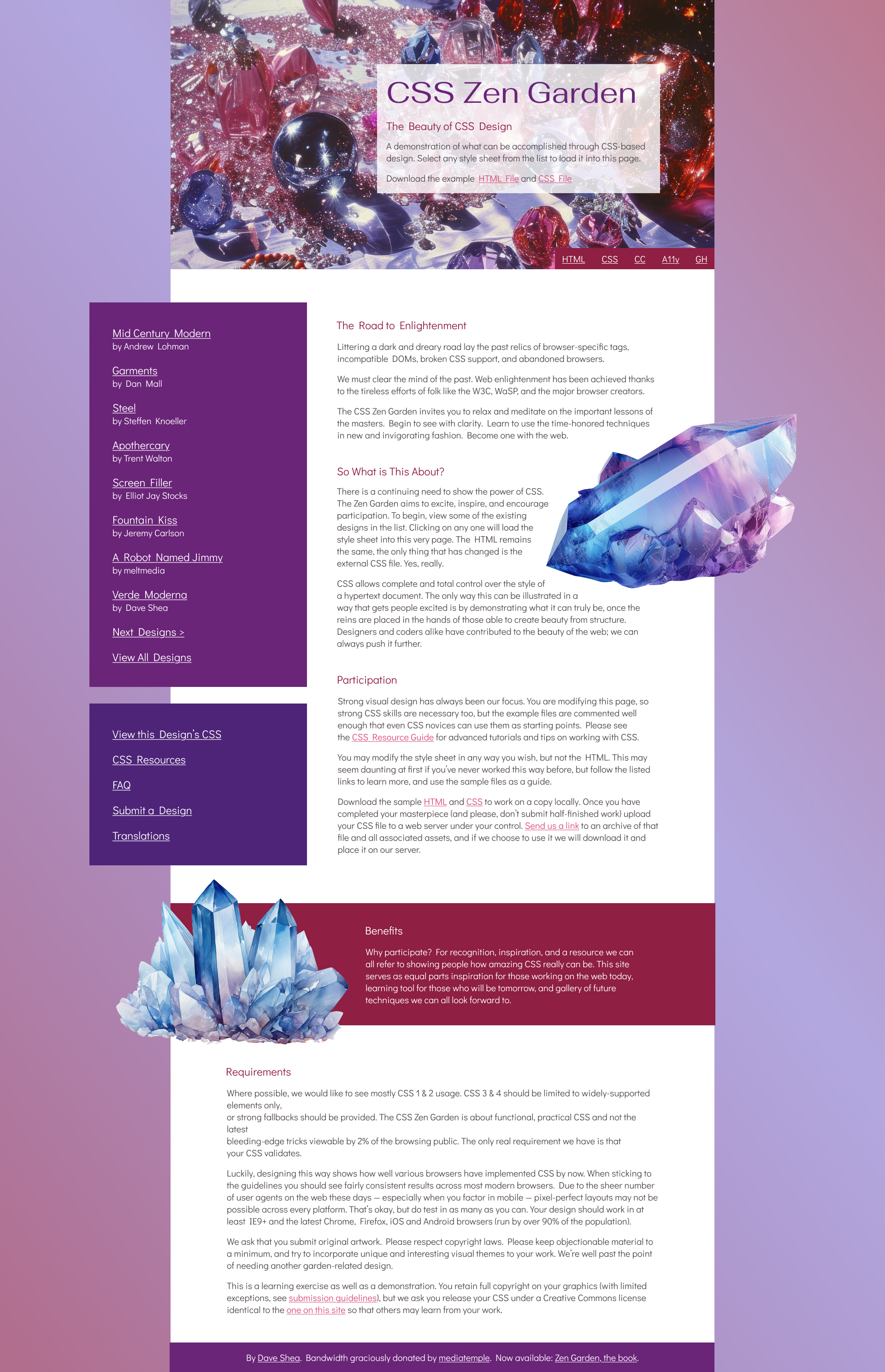 Desktop Set 2 for CSS Zen Garden