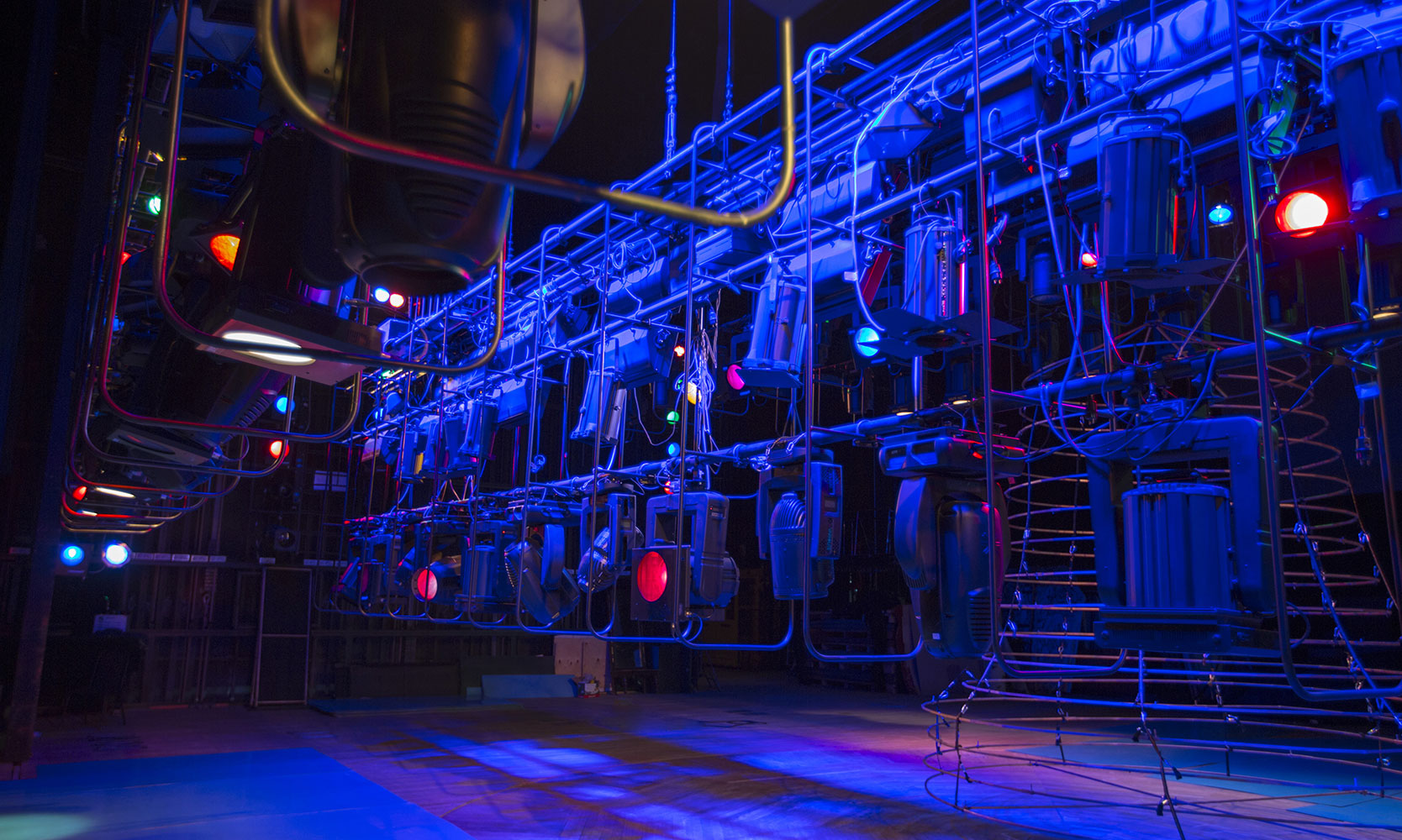 Studio equipment showing lighting