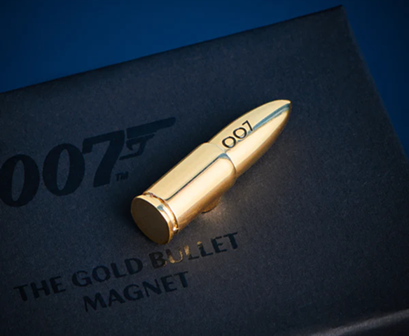 Golden Bullet with 007 Engraving