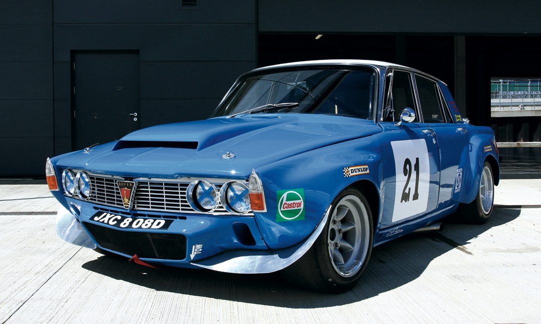 Blue Rover P6 race car