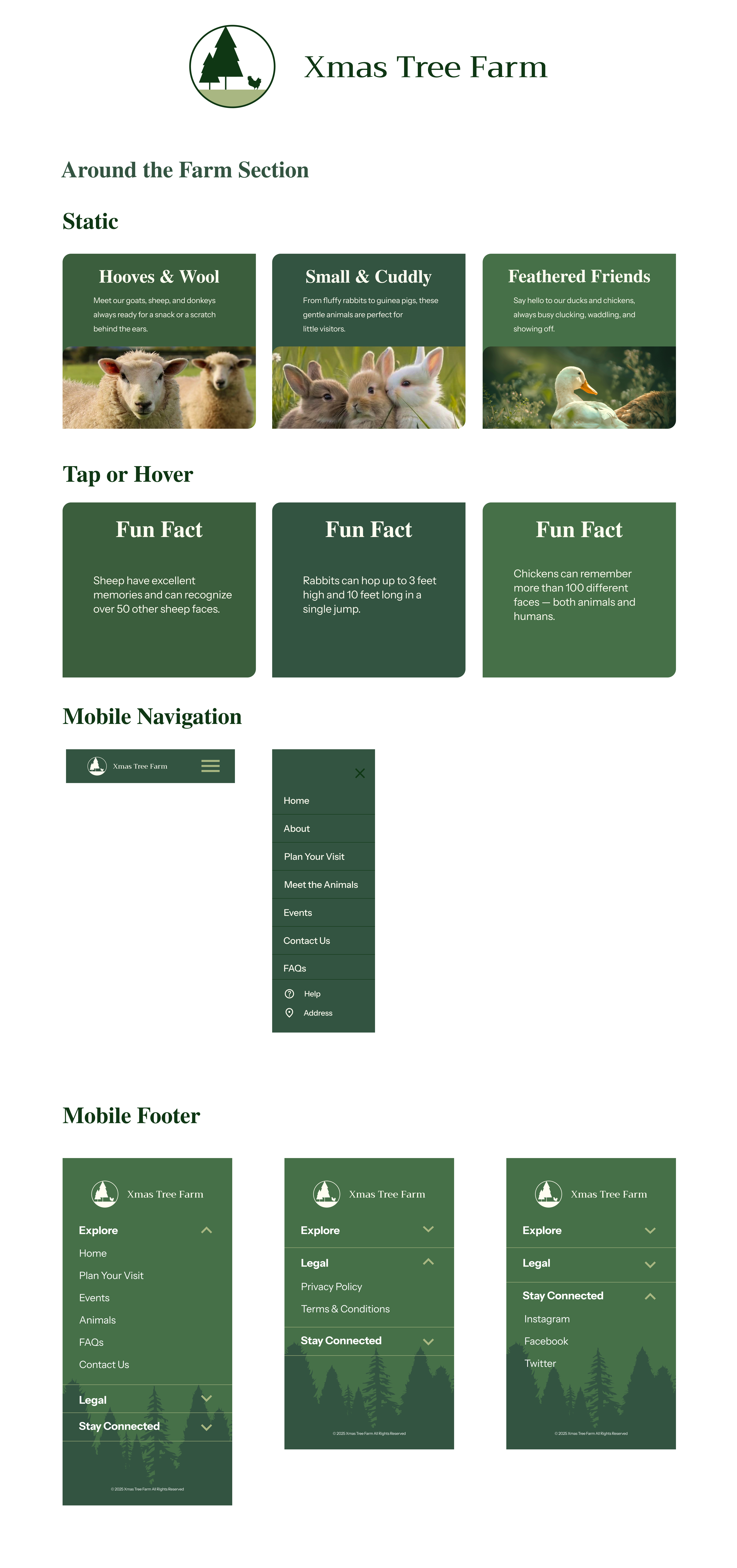 Expanded Menus