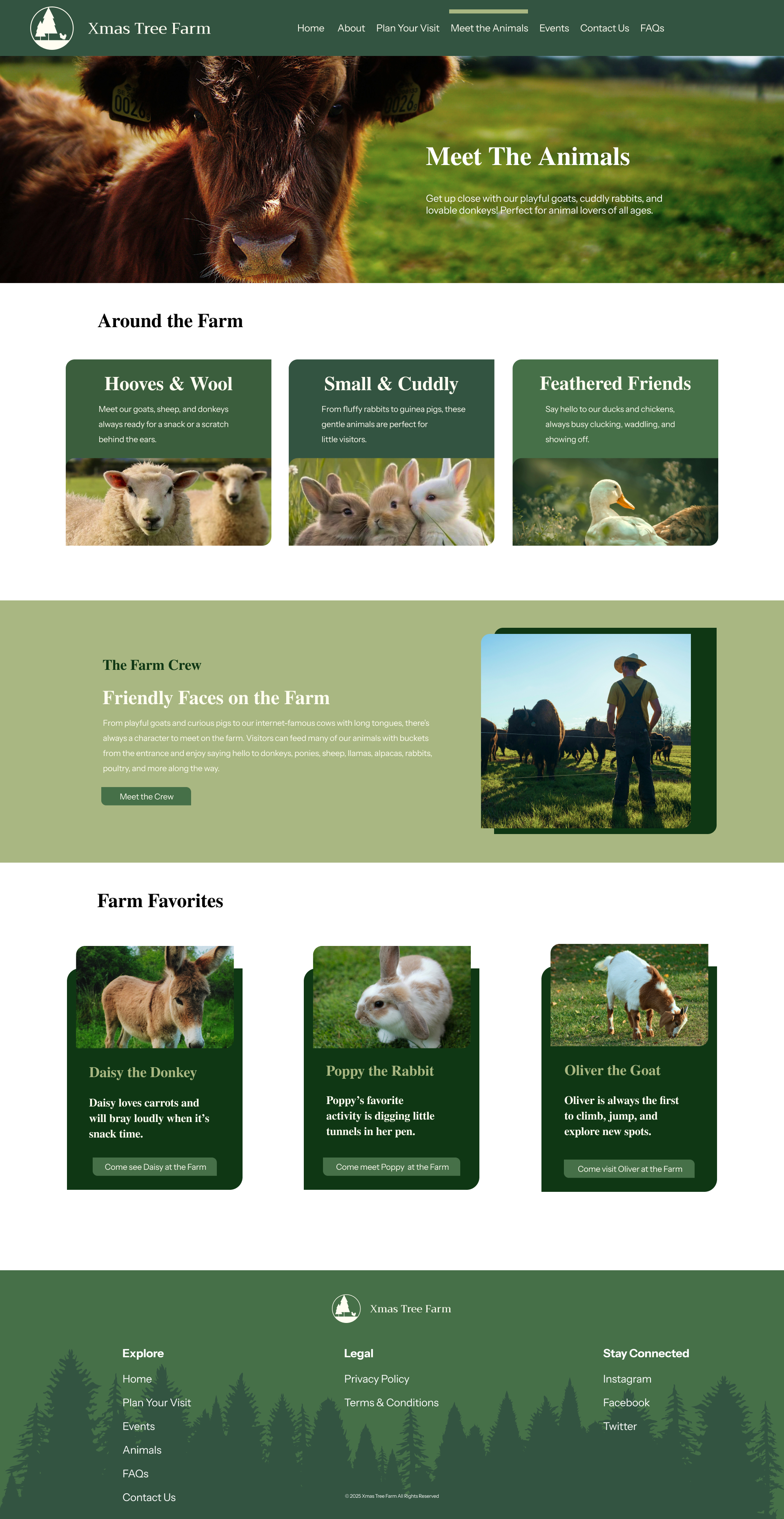 Comp02 Desktop — Meet the Animals Page