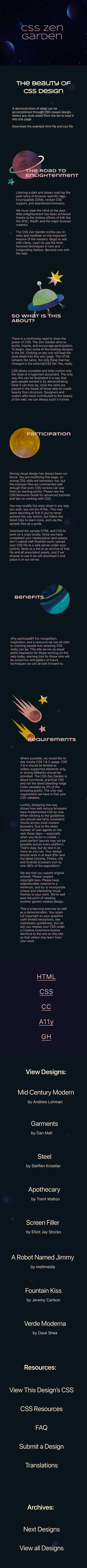 Comp02 Mobile — Space Theme