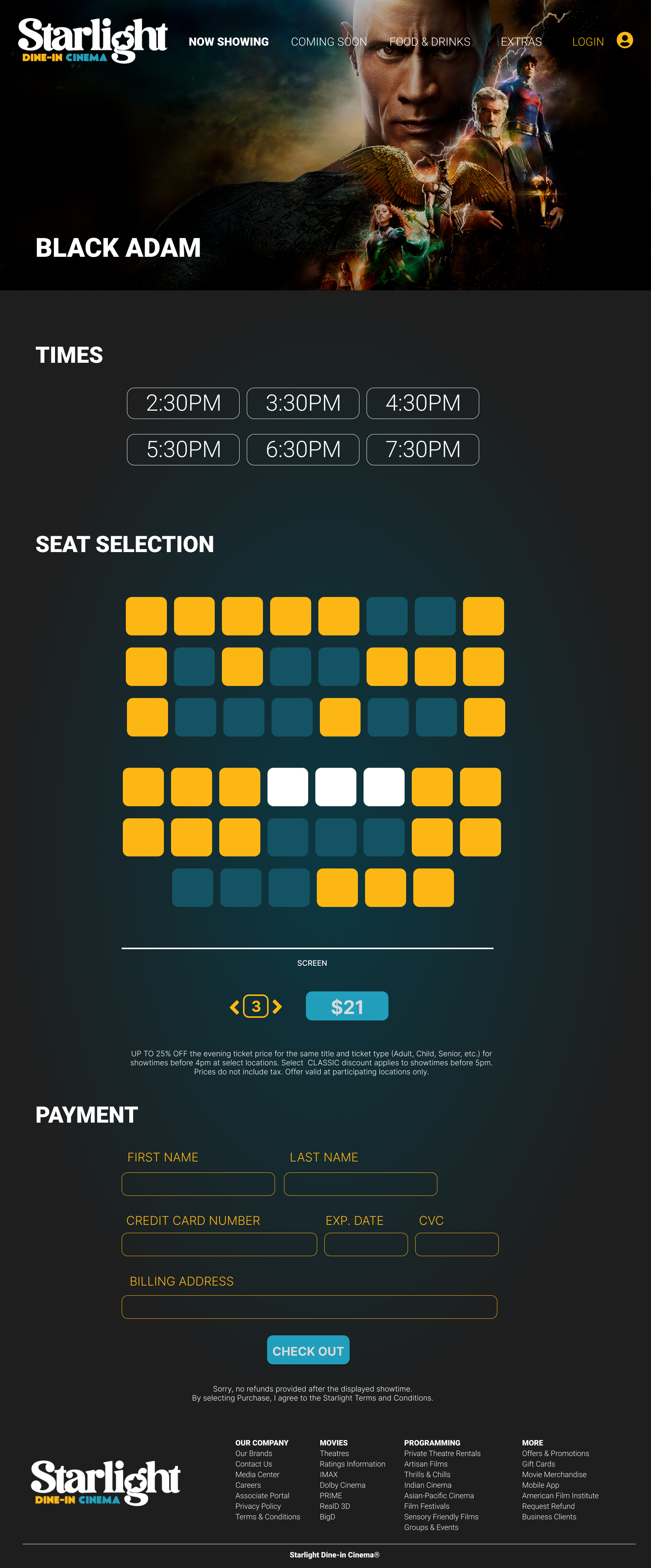 seat selection