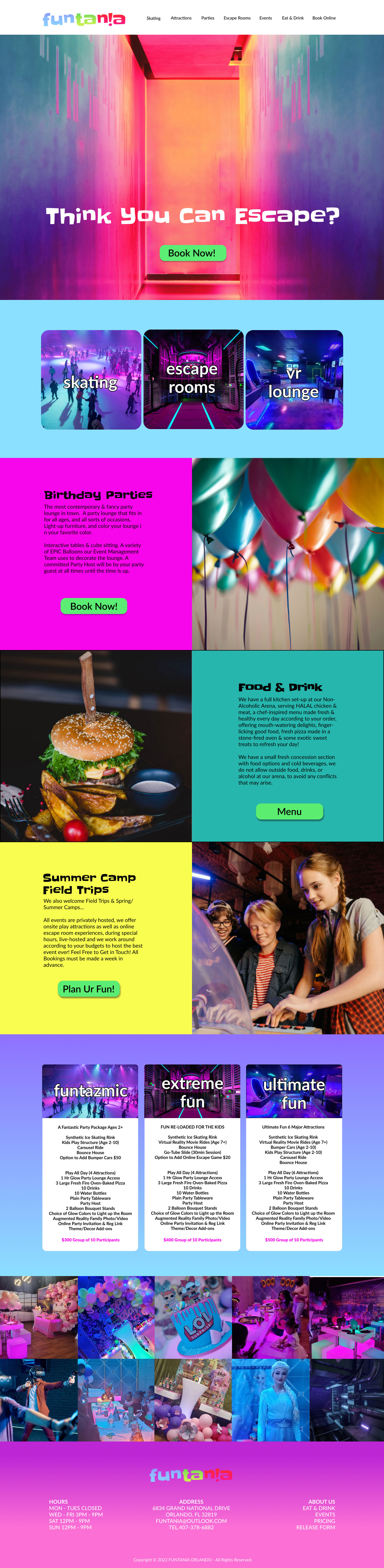 home page