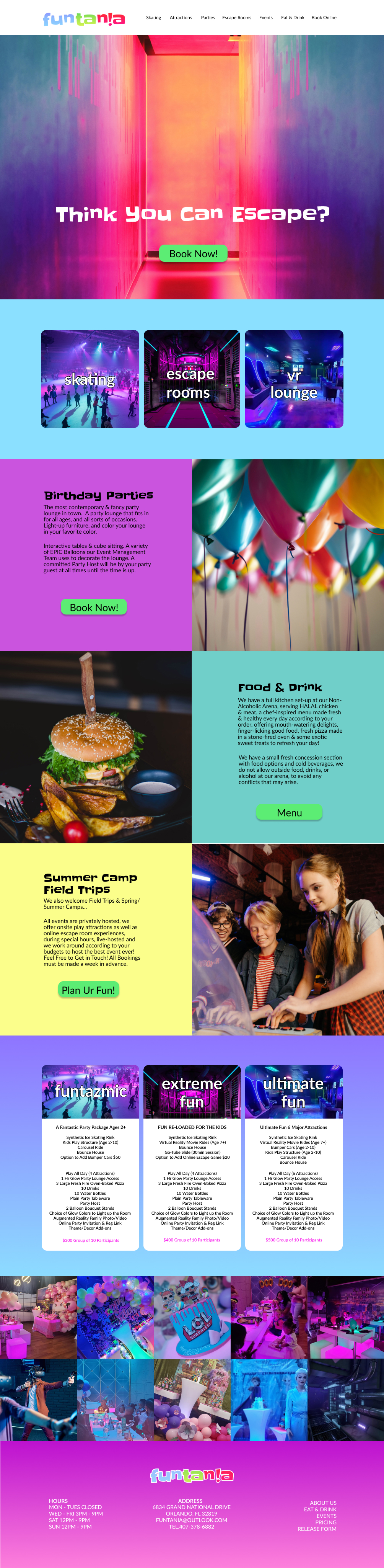 home page