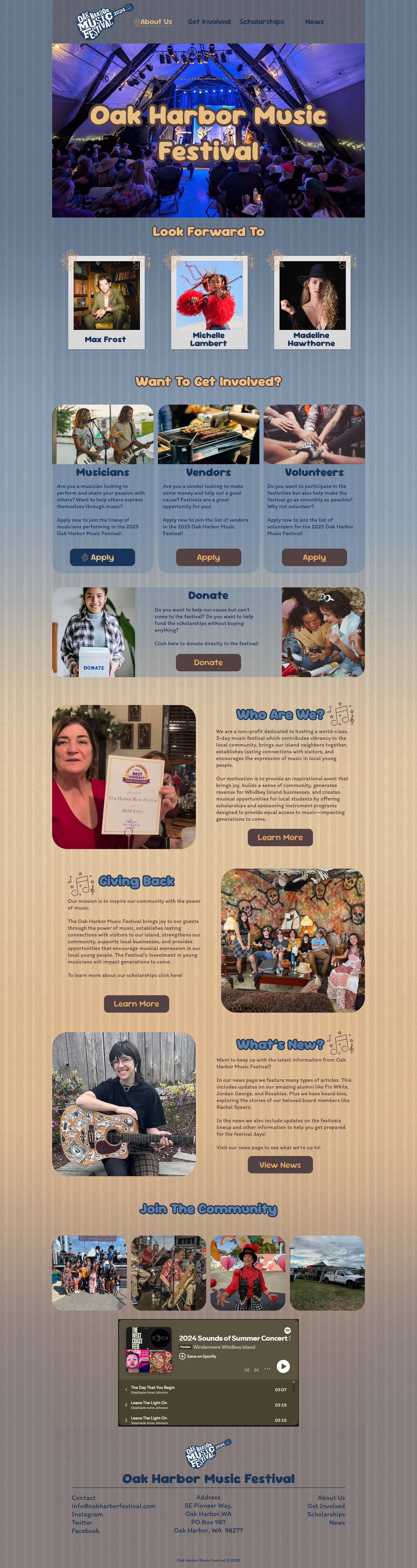 Oak Harbor Music Festival Home Page Comp