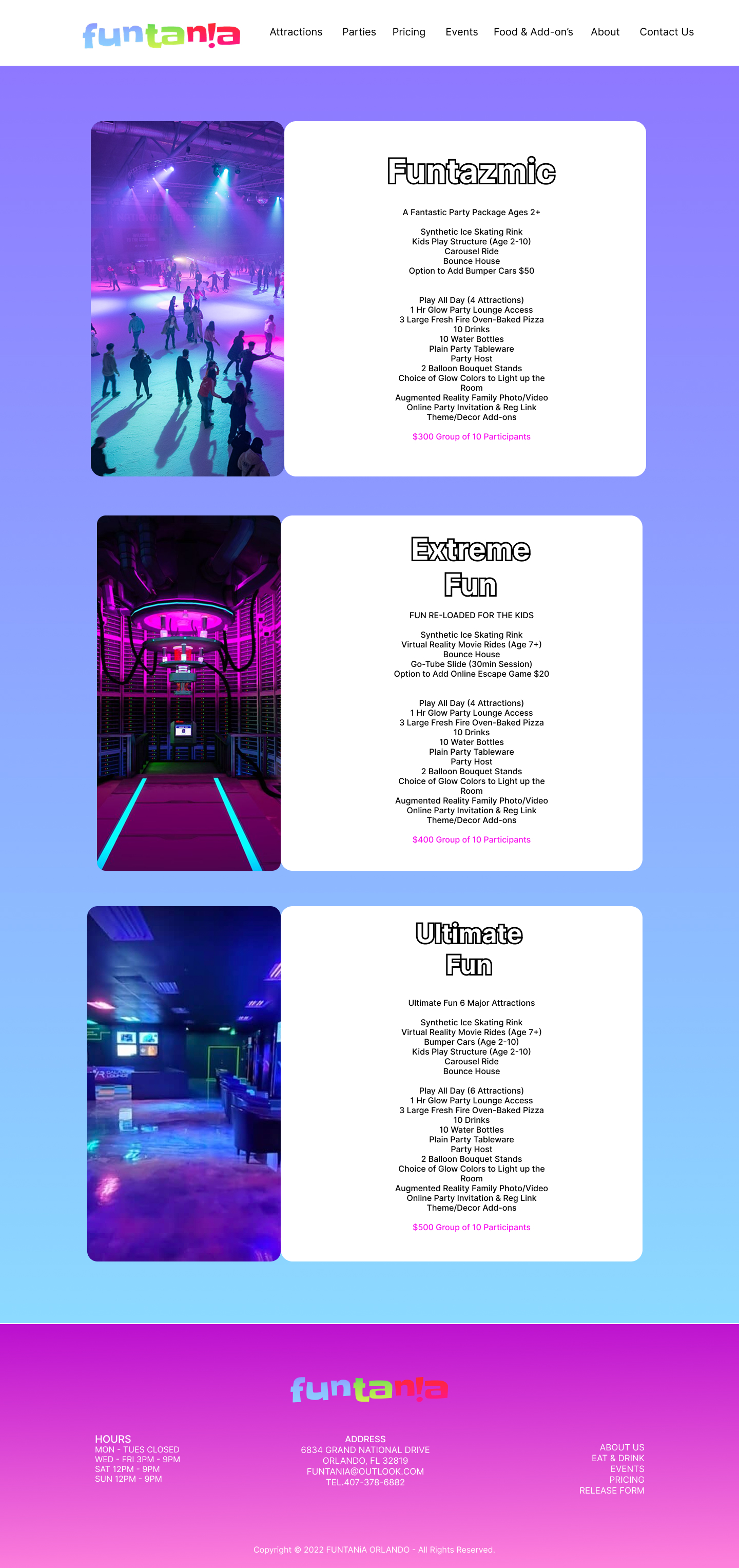 Party packages