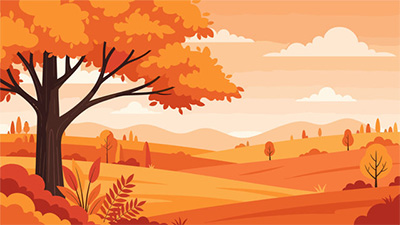orange landscape