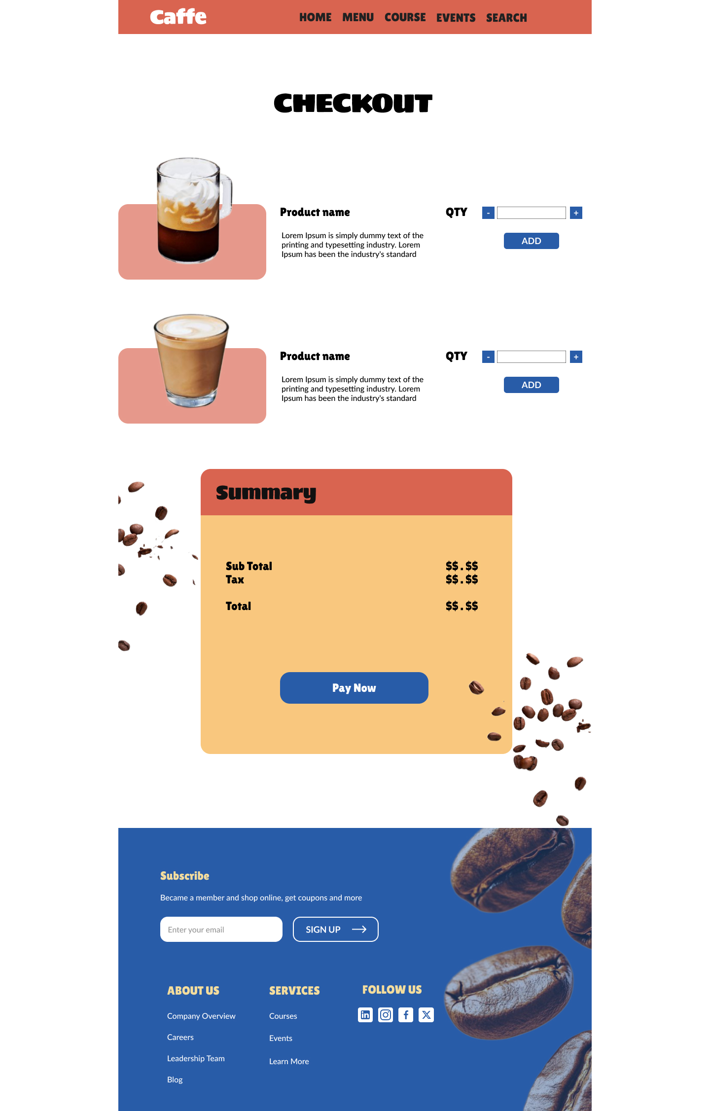 Checkout Page
