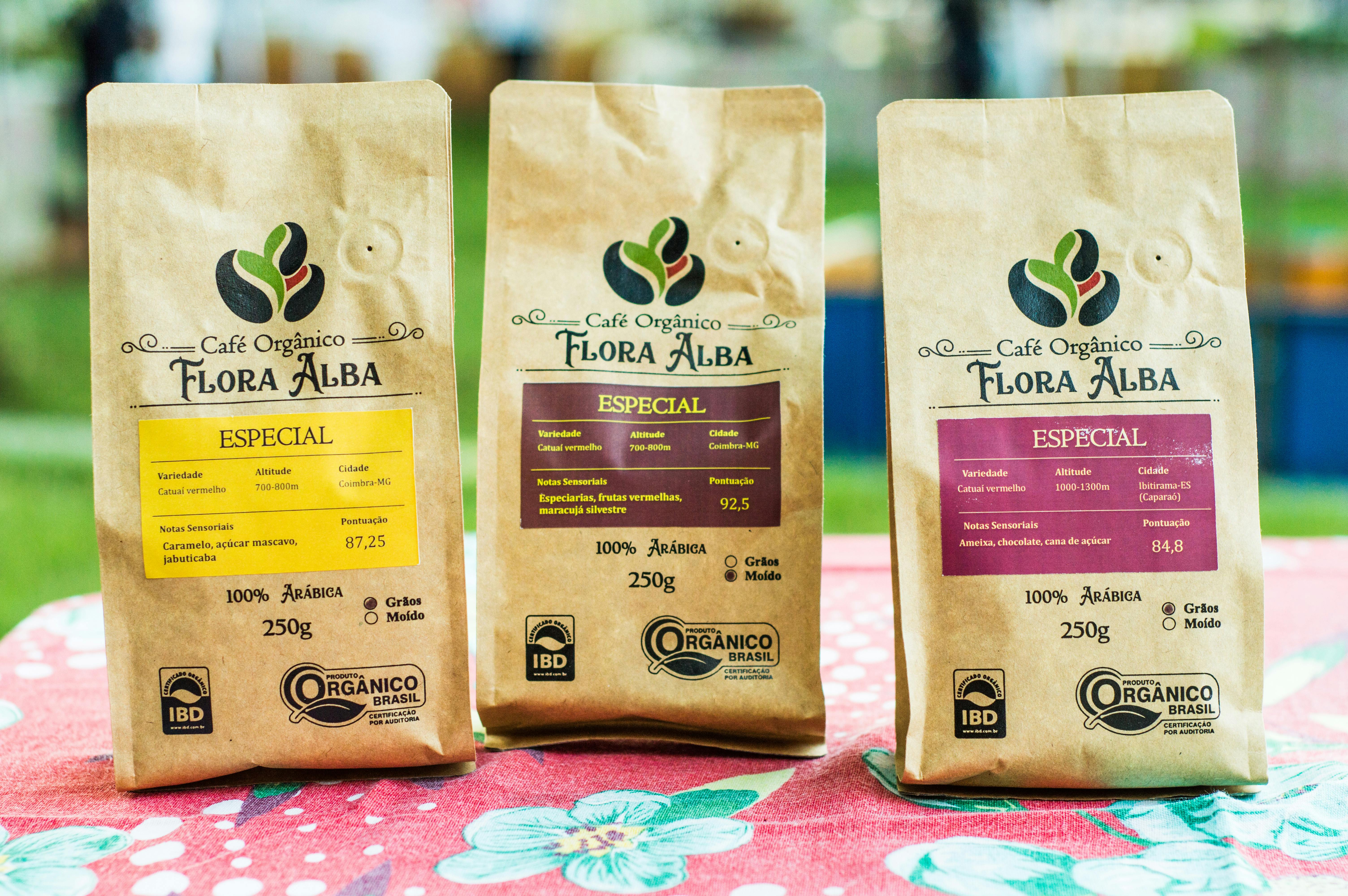 brown coffee ground bag