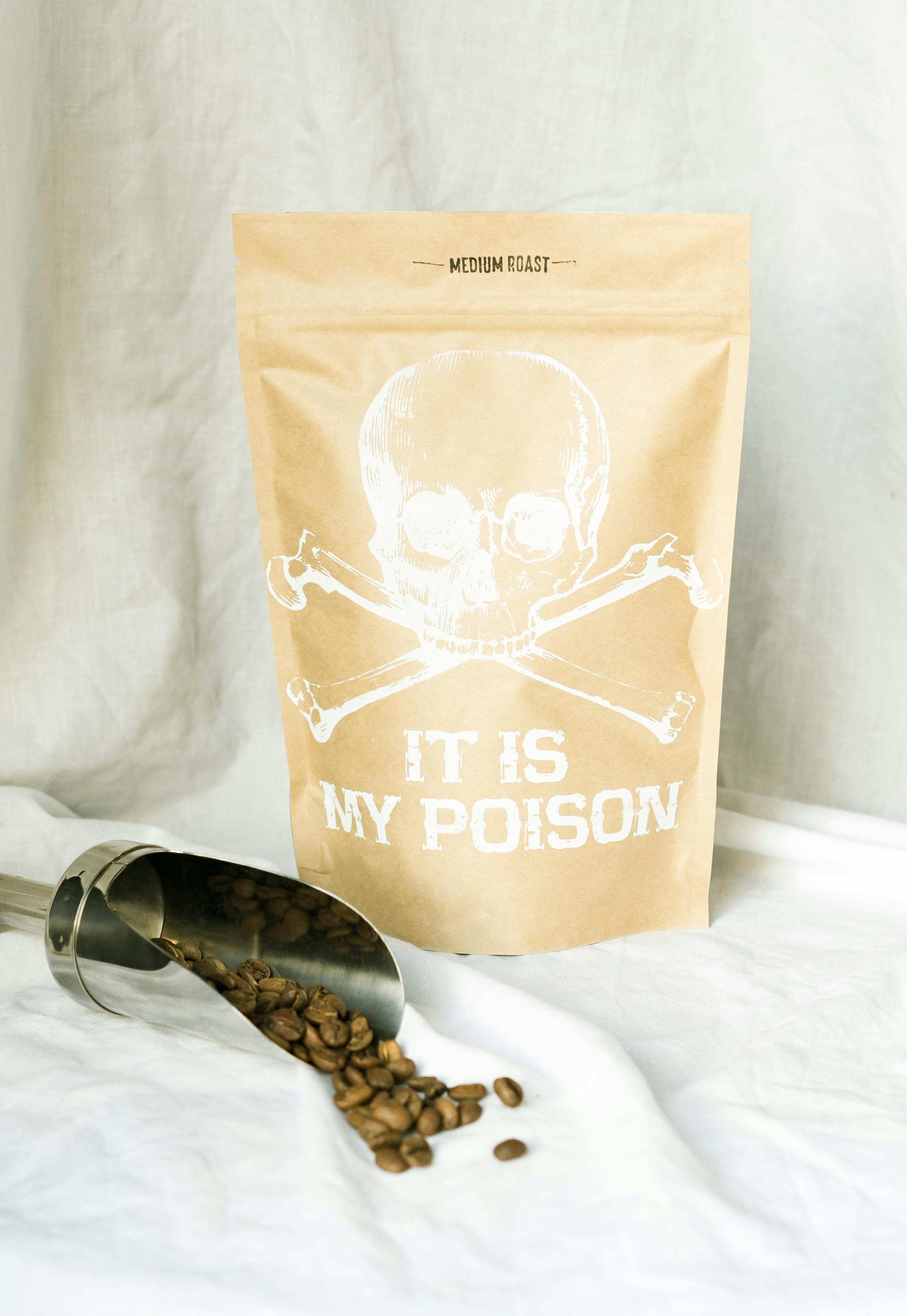 brown coffee ground bag