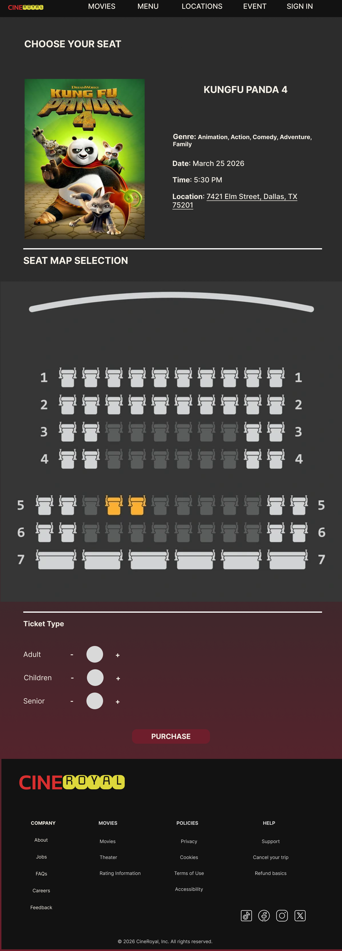SEAT SELECTION