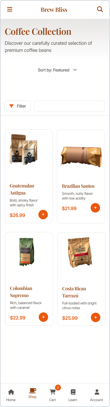 Brew Bliss Catalog Mobile Comp