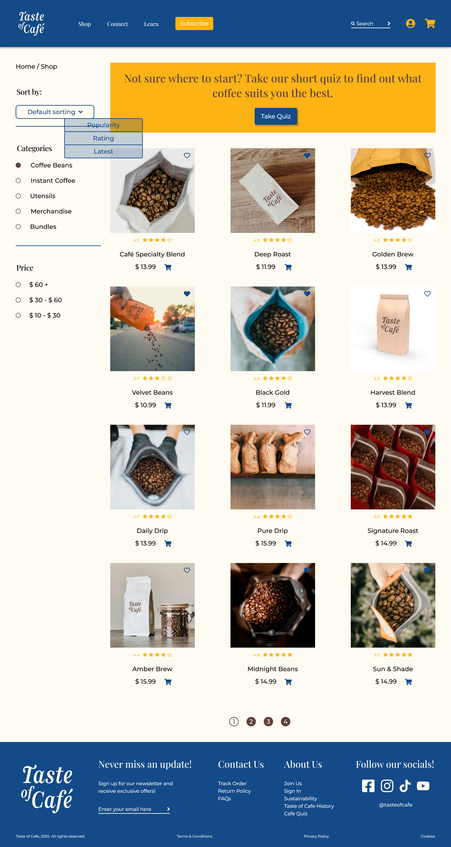 Desktop Shop Page