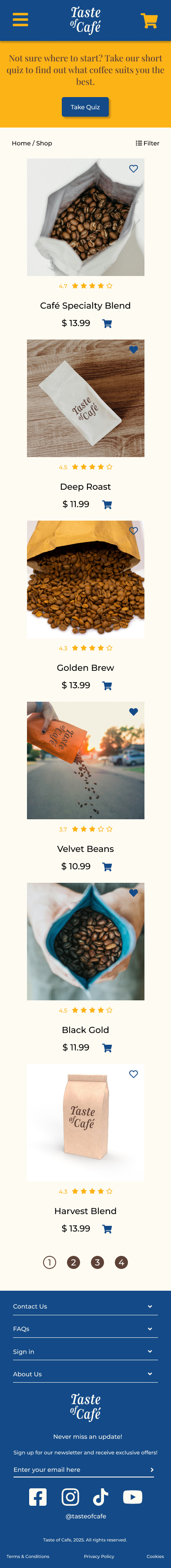 Mobile Shop Page