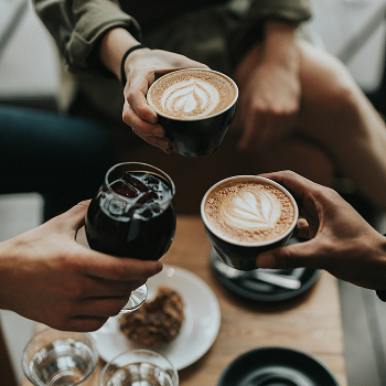 People holding coffee
