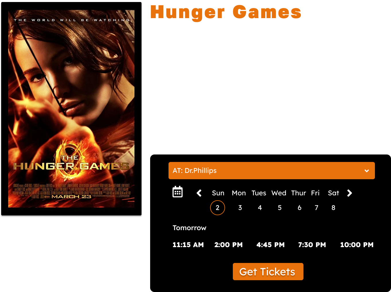 Hunger Games Poster